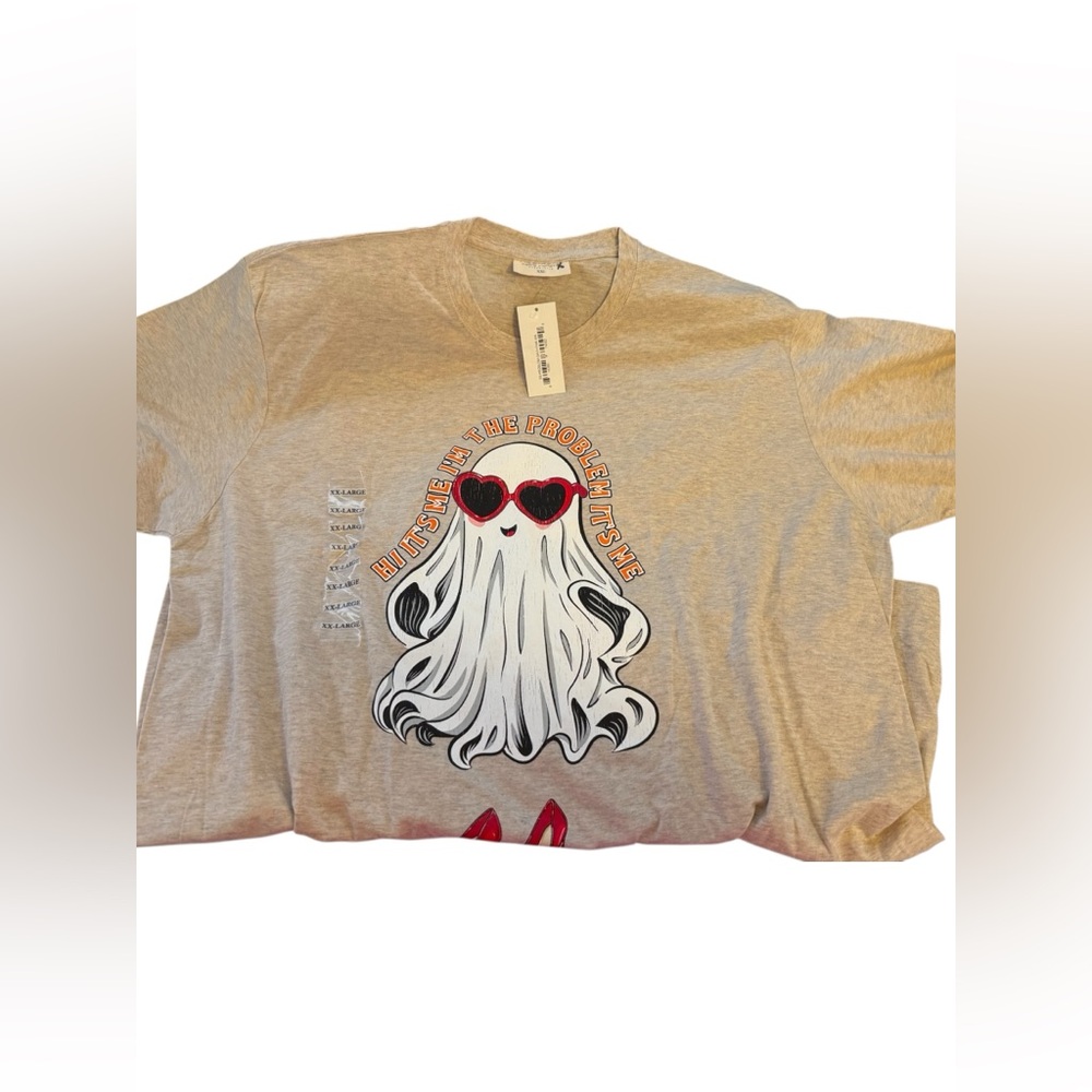 Simply Southern Taylor Swift I'm The Problem It’s Me Cute Ghost Short Sleeve Tee - Picture 6 of 6